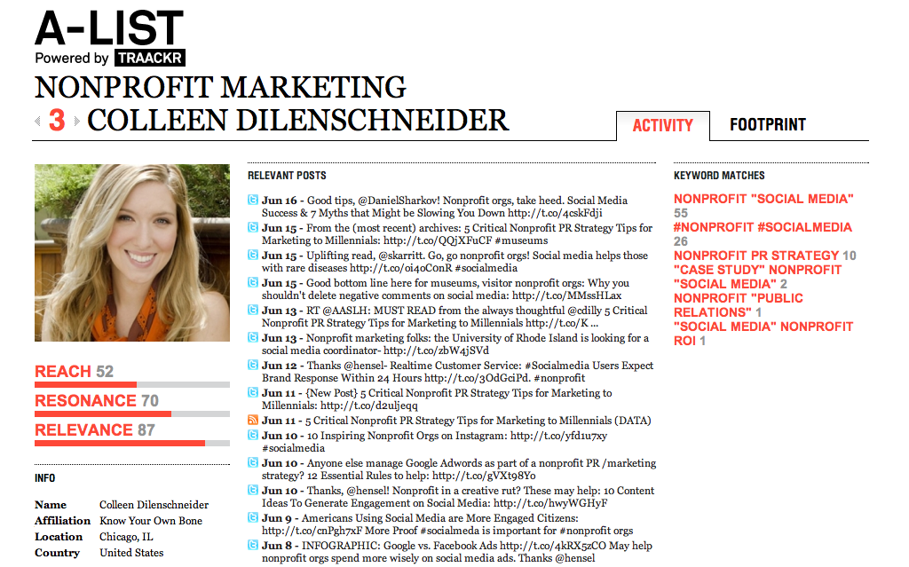 Colleen Dilenschneider Traackr