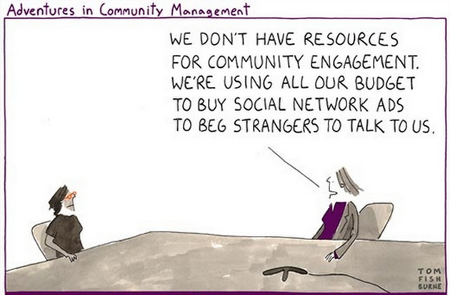 Tom Fishburne comic - community management