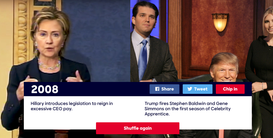 trump and clinton background